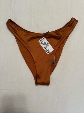 Organic Basics Copper Brown High-Cut Cheeky Bottom